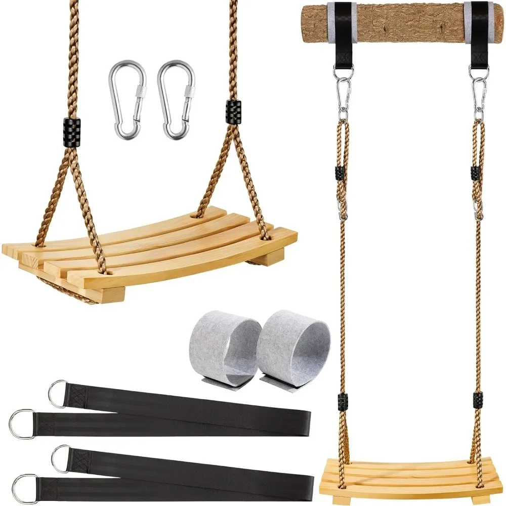 Wood Tree Swing Seat- Adjustable Rope Wooden Swing Set Indoor Outdoor for for Children Kids
Wood Tree Swing Seat- Adjustable Rope Wooden Swing Set Indoor Outdoor for for Children Kids
