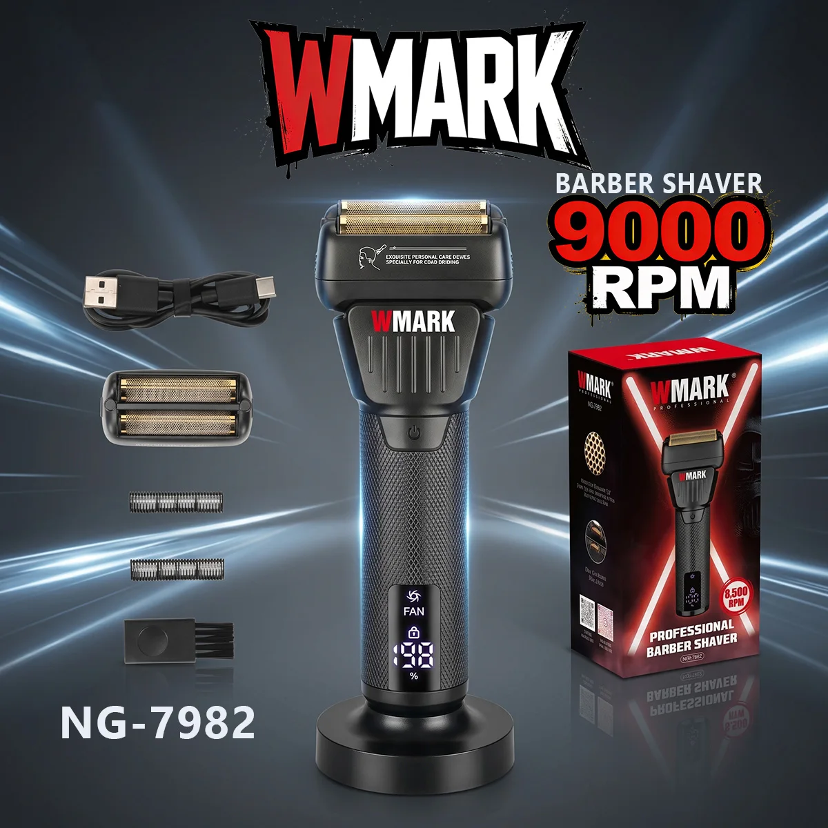 WMARK Men's Shaver High Speed Professional Hair Trimmer Beard Body Hair Cutting Machine
WMARK Men's Shaver High Speed Professional Hair Trimmer Beard Body Hair Cutting Machine