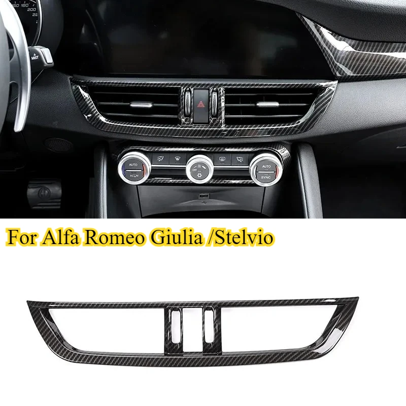 For 2017 2018 2019 2020 Alfa Romeo Giulia Stelvio ABS Carbon Fiber Car Interior Center Console Air Conditioning Vent Frame Trim
For 2017 2018 2019 2020 Alfa Romeo Giulia Stelvio ABS Carbon Fiber Car Interior Center Console Air Conditioning Vent Frame Trim