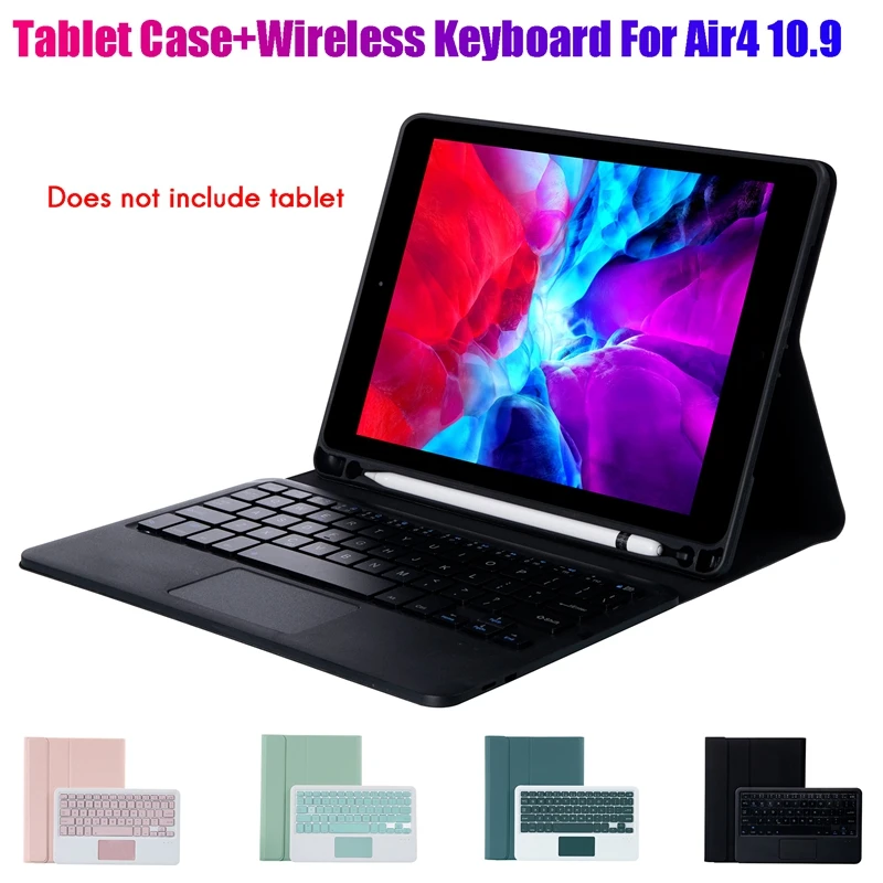 Tablet Case+Wireless Keyboard For Ipad Air4 10.9 Inch Flip Leather Case Tablet Stand With Press Pad
Tablet Case+Wireless Keyboard For Ipad Air4 10.9 Inch Flip Leather Case Tablet Stand With Press Pad
