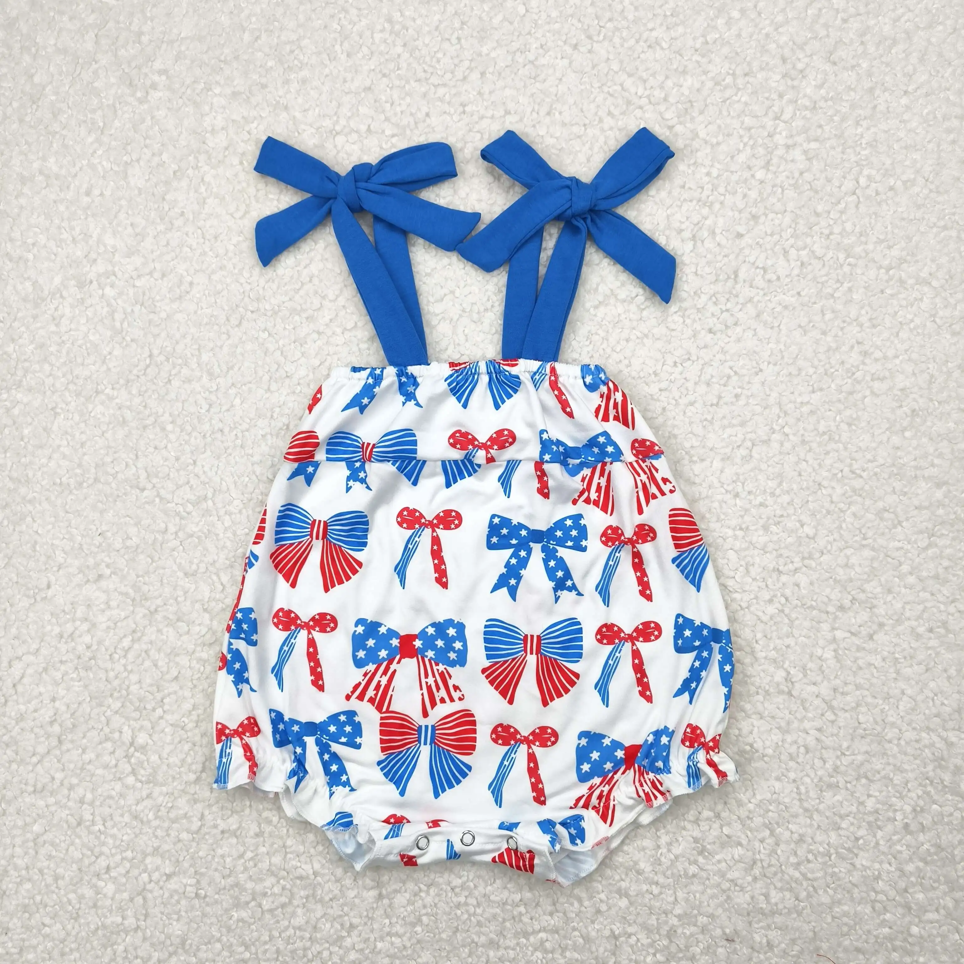 4.29y High Quality Western Summer Clothes Red Blue Bows Short Sleeve Romper Boutique Girls 4th of July Jumpsuit
4.29y High Quality Western Summer Clothes Red Blue Bows Short Sleeve Romper Boutique Girls 4th of July Jumpsuit