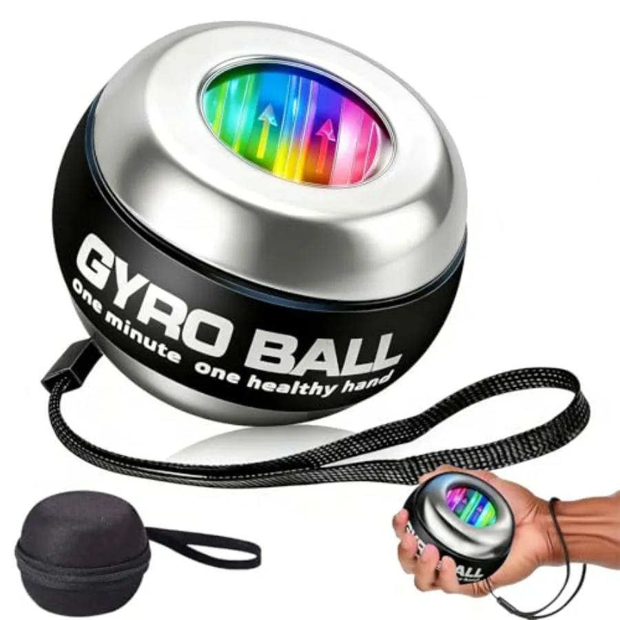 All-Metal Power Gyro Ball 2026 New 6-Level Color-Shifting Auto-Start Torque Ball Hand Exerciser Wrist Exerciser with LED Lights
All-Metal Power Gyro Ball 2026 New 6-Level Color-Shifting Auto-Start Torque Ball Hand Exerciser Wrist Exerciser with LED Lights