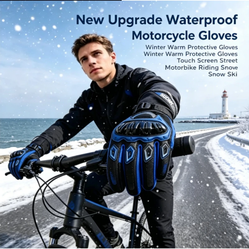 2026 NEW Upgrade Street Motorcycle Riding Gloves Waterproof Winter Warm Touch Screen Protective Gloves for Men Women
2026 NEW Upgrade Street Motorcycle Riding Gloves Waterproof Winter Warm Touch Screen Protective Gloves for Men Women