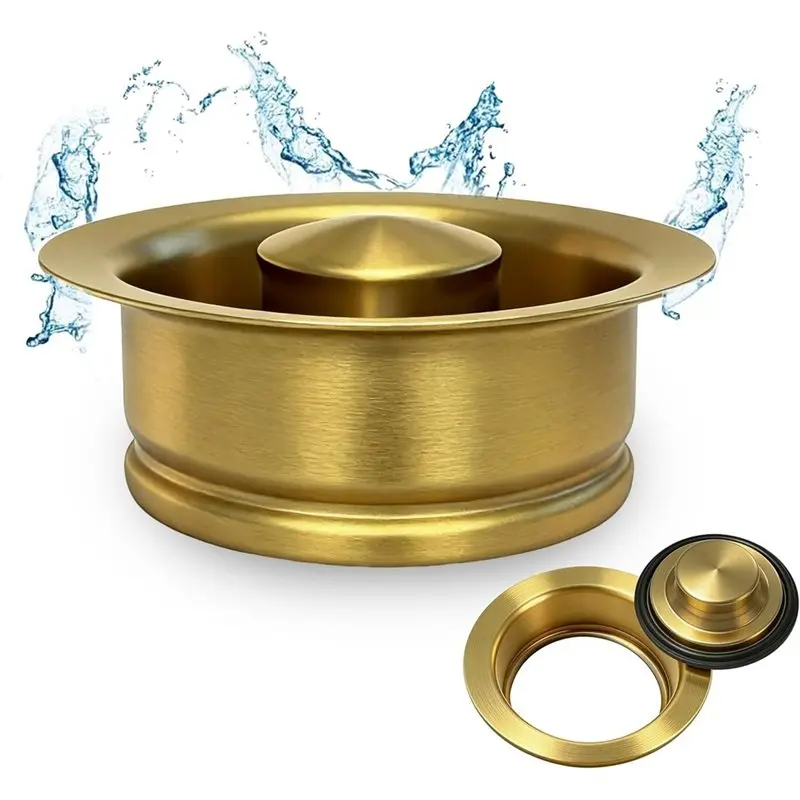 ABYN-Kitchen Sink Garbage Disposal Flange And Stopper, Universal Flange Fit 3-1/2 Inch Sink Drain , For Garbage Disposer
ABYN-Kitchen Sink Garbage Disposal Flange And Stopper, Universal Flange Fit 3-1/2 Inch Sink Drain , For Garbage Disposer