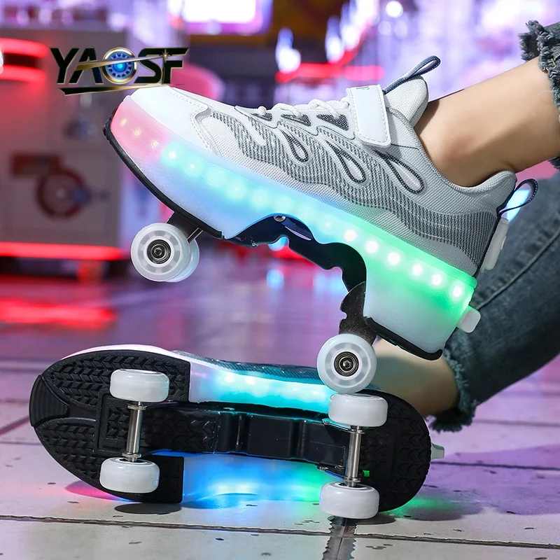 Upgraded version of children's and teenagers' walking shoes, one click retractable wheels, encrypted light beads, dazzling light
Upgraded version of children's and teenagers' walking shoes, one click retractable wheels, encrypted light beads, dazzling light