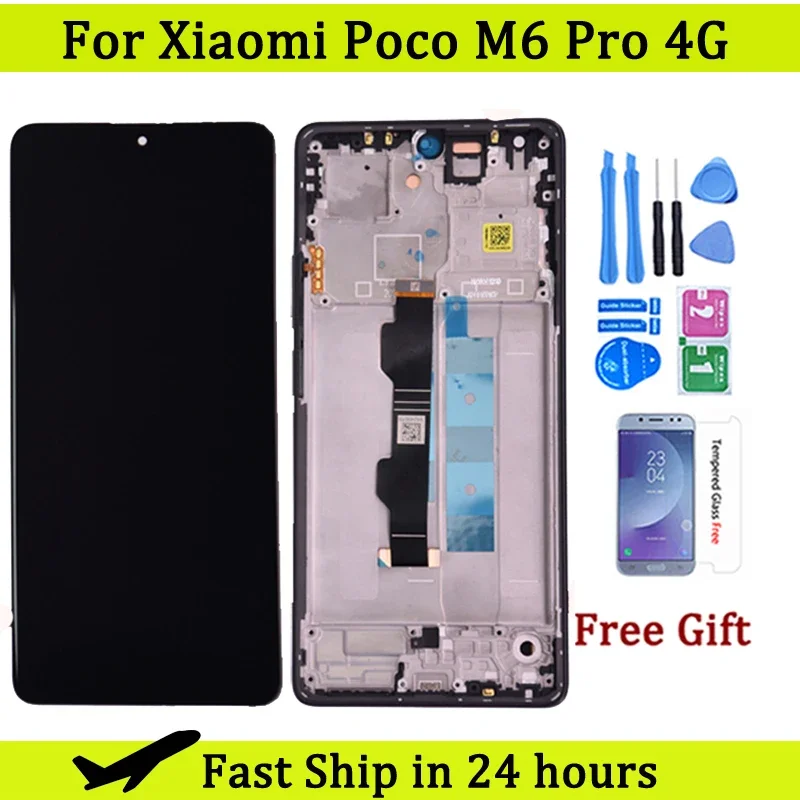 ЖК-дисплей 6,67 дюйма AMOLED для Xiaomi Poco M6 Pro, 4G, цифровой сенсорный экран с дигитайзером в сборе, сменный экран M6 Pro
ЖК-дисплей 6,67 дюйма AMOLED для Xiaomi Poco M6 Pro, 4G, цифровой сенсорный экран с дигитайзером в сборе, сменный экран M6 Pro