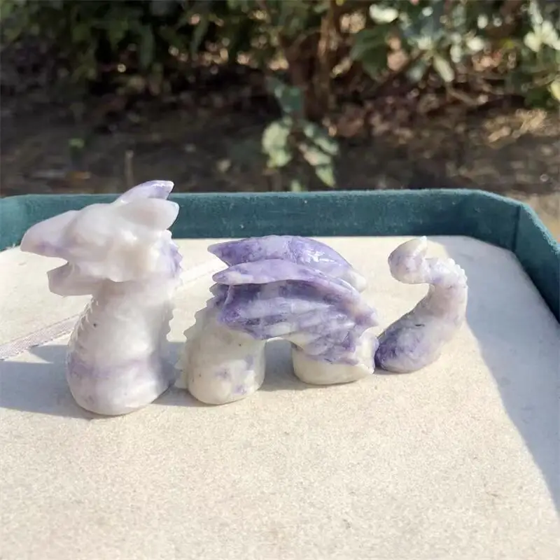 Natural Purple Turquoise Spliced Swimming Dragons Carving Healing Fengshui Stone Home Decor Creative For Kids Children Gift 1PCS
Natural Purple Turquoise Spliced Swimming Dragons Carving Healing Fengshui Stone Home Decor Creative For Kids Children Gift 1PCS