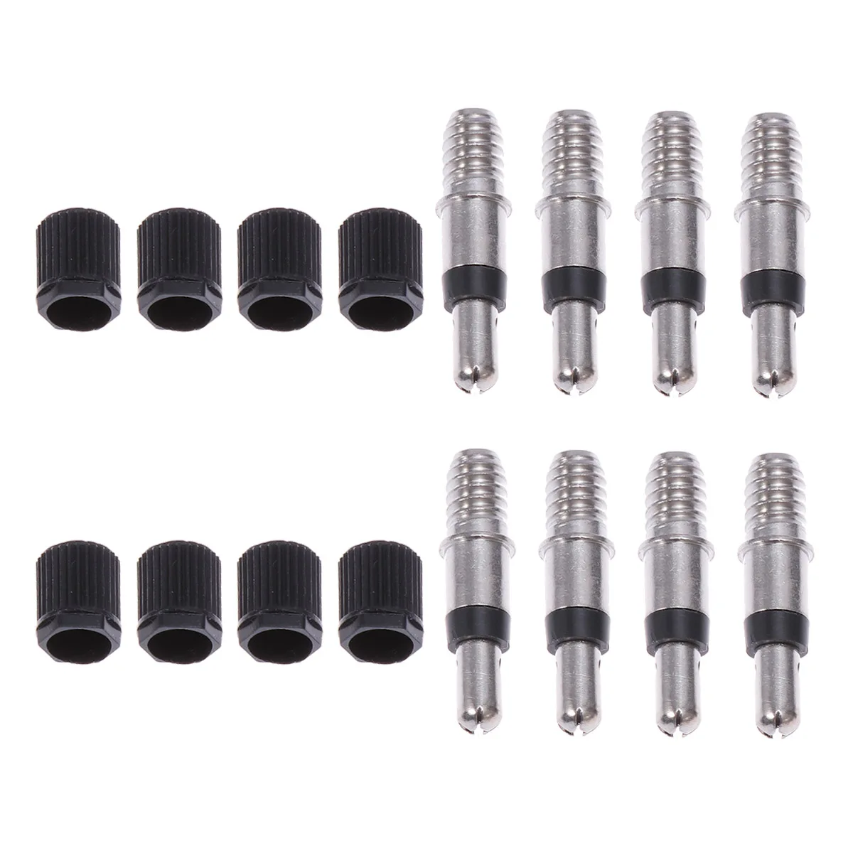 8pcs German Style Core Removable Tubeless Metal Tire Plunger Tool For Bicycle Motorcycle Easy Install Black
8pcs German Style Core Removable Tubeless Metal Tire Plunger Tool For Bicycle Motorcycle Easy Install Black