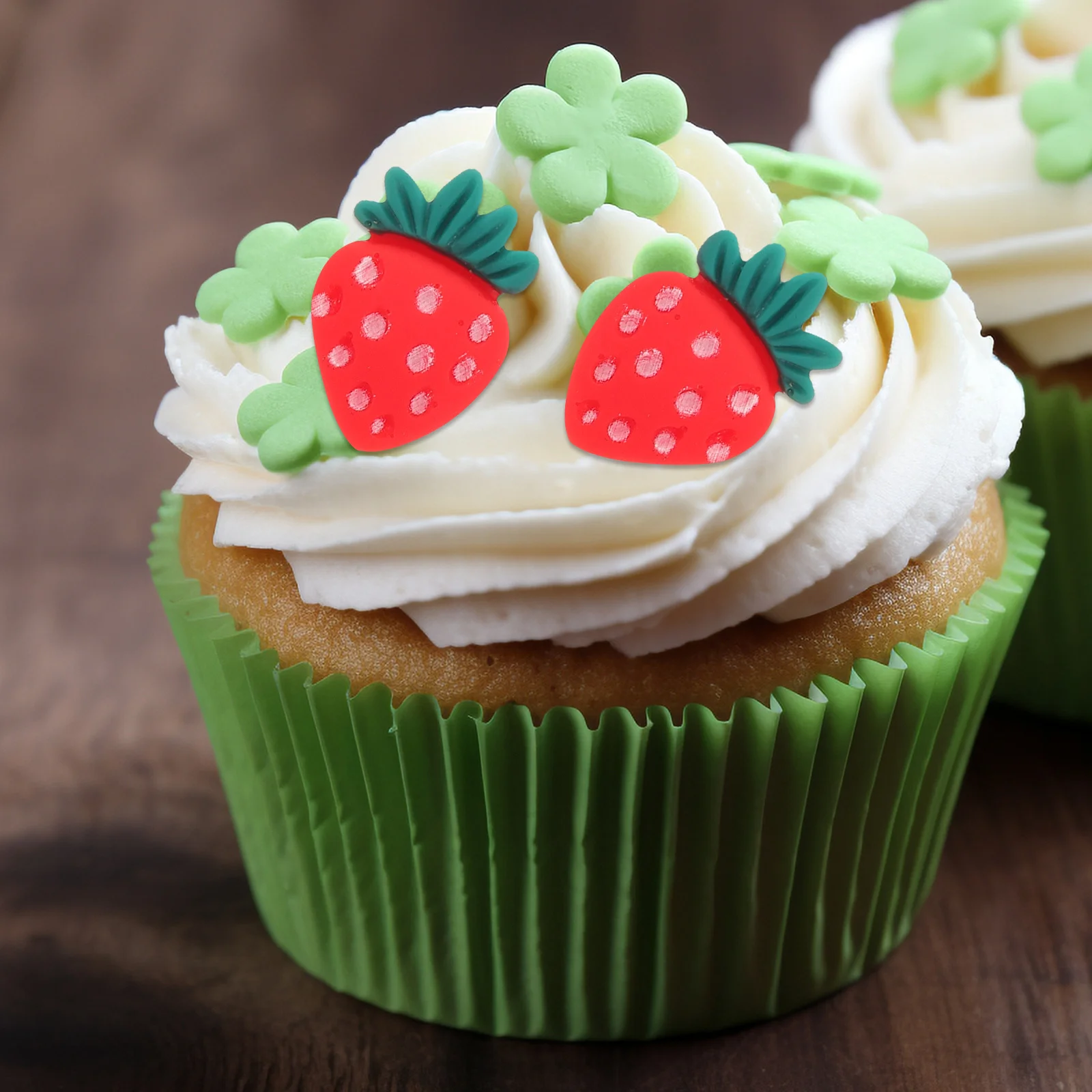 30pcs Strawberry Cupcake Toppers Realistic Fake Fruit Cake Decorations For Birthday Party Baby Shower Celebration Dessert
30pcs Strawberry Cupcake Toppers Realistic Fake Fruit Cake Decorations For Birthday Party Baby Shower Celebration Dessert