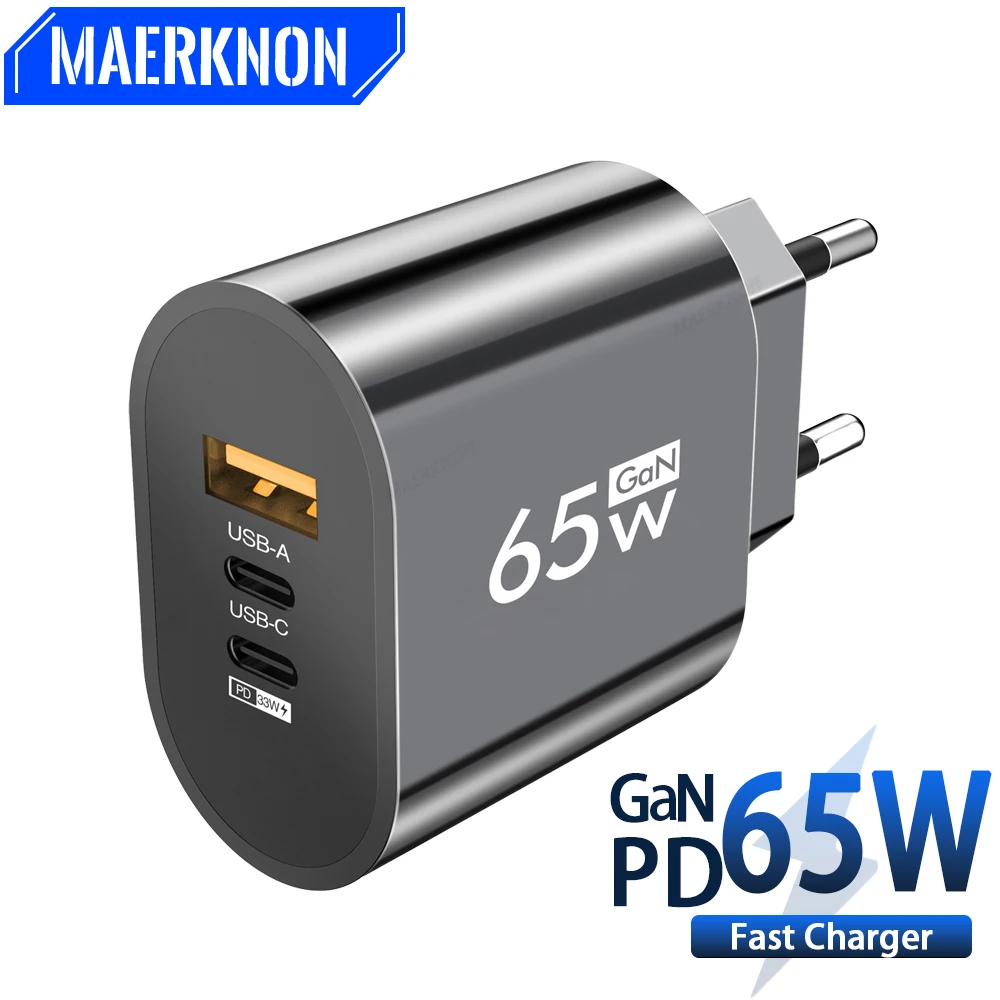 65W USB PD GaN Fast Charging Quick Charger 3.0 Portable Mobile Phone Adapter For iPhone 14 Xiaomi Samgsung Oneplus Wall Charger
65W USB PD GaN Fast Charging Quick Charger 3.0 Portable Mobile Phone Adapter For iPhone 14 Xiaomi Samgsung Oneplus Wall Charger