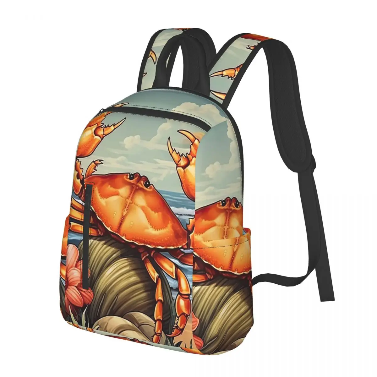 Crab And Shell At The Beach Student Backpack School Bag Hiking Travel Daypack for Boys Girls Bookbag Shoulder Bags
Crab And Shell At The Beach Student Backpack School Bag Hiking Travel Daypack for Boys Girls Bookbag Shoulder Bags