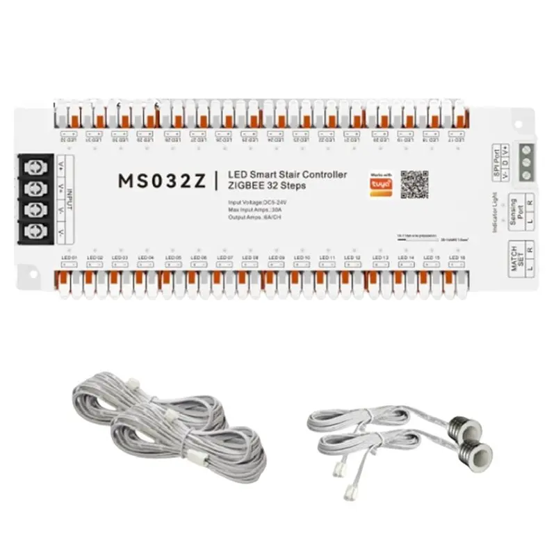 B63B-LED Strip Light Controller Strip LED Motion Sensor Tuya Smart APP Zigbee Home Automatic Controller Kit 12V 24V 32 Channels