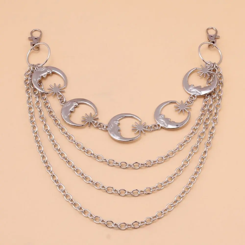 Retro Metal Moon Geometric Pendant Pant Chain Y2K HipHop Waist Chain Harajuku Body Chain for Egirl eBoy
Retro Metal Moon Geometric Pendant Pant Chain Y2K HipHop Waist Chain Harajuku Body Chain for Egirl eBoy