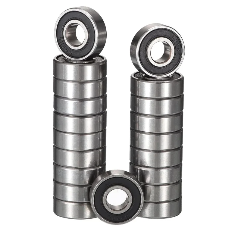 693-2RS Deep Groove Ball Bearings, ID 3mm x OD 8mm x Width 4mm Miniature Bearings, Double Rubber Sealed Ball Bearing Lever 20pcs
693-2RS Deep Groove Ball Bearings, ID 3mm x OD 8mm x Width 4mm Miniature Bearings, Double Rubber Sealed Ball Bearing Lever 20pcs