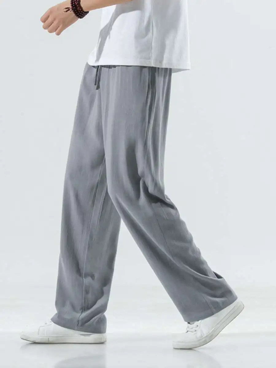 Летние мужские повседневные свободные брюки-шаровары из хлопка и льна, прямые длинные брюки в пол, удобные для ежедневной носки
Летние мужские повседневные свободные брюки-шаровары из хлопка и льна, прямые длинные брюки в пол, удобные для ежедневной носки