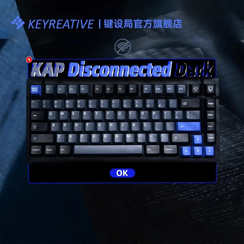 KAP Disconnected Dark Keycaps Cherry Profile Custom PBT Two Color Injection Base KIT Key Caps Mechanical Keyboard Accessories
KAP Disconnected Dark Keycaps Cherry Profile Custom PBT Two Color Injection Base KIT Key Caps Mechanical Keyboard Accessories
