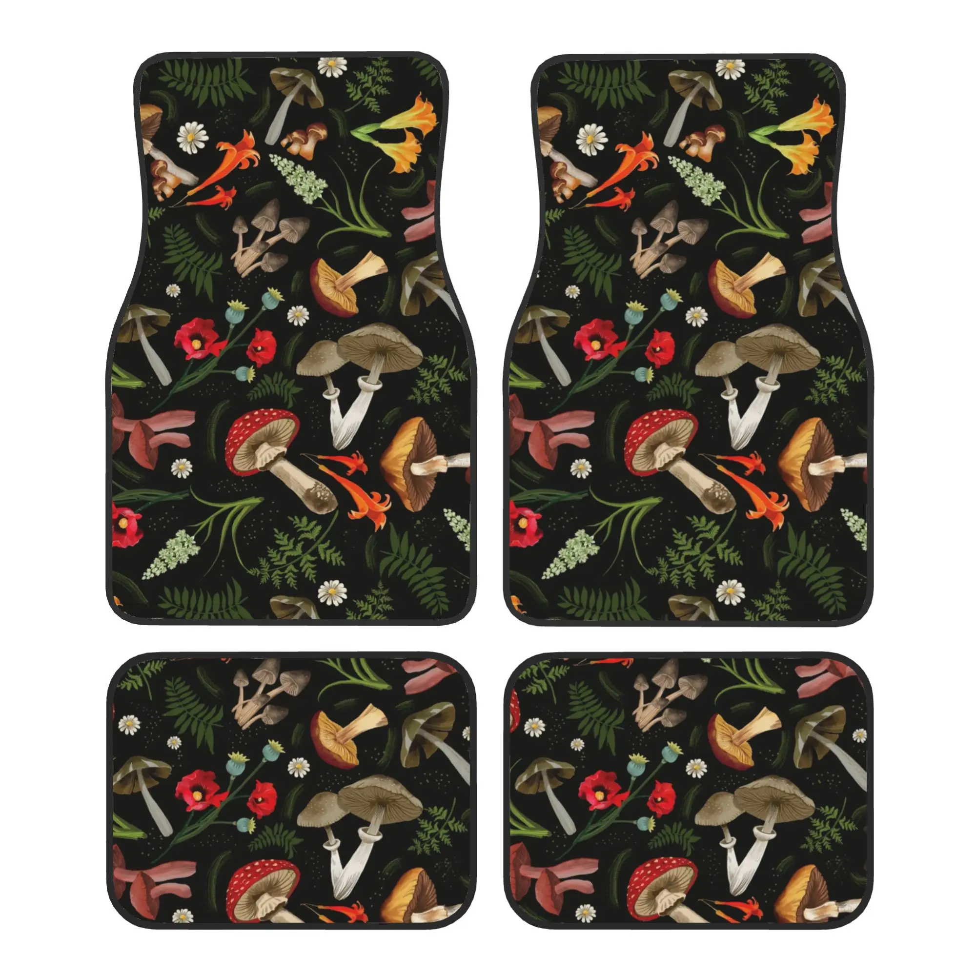 Psychedelic Mushroom Plants Car Floor Mats of 4 Pieces Crystal Velvet Carpets Rugs Universal Car Front Rear Carpets Foot Mats
Psychedelic Mushroom Plants Car Floor Mats of 4 Pieces Crystal Velvet Carpets Rugs Universal Car Front Rear Carpets Foot Mats
