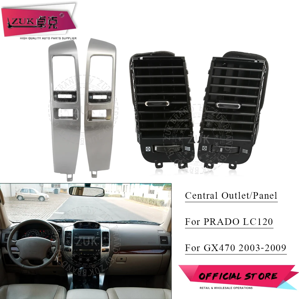 Car Air Conditioner Outlet A/C Conditioning Vent Grille Frame Panel For Toyota Land Cruiser Prado 120 For Lexus GX470 2003-2009
Car Air Conditioner Outlet A/C Conditioning Vent Grille Frame Panel For Toyota Land Cruiser Prado 120 For Lexus GX470 2003-2009