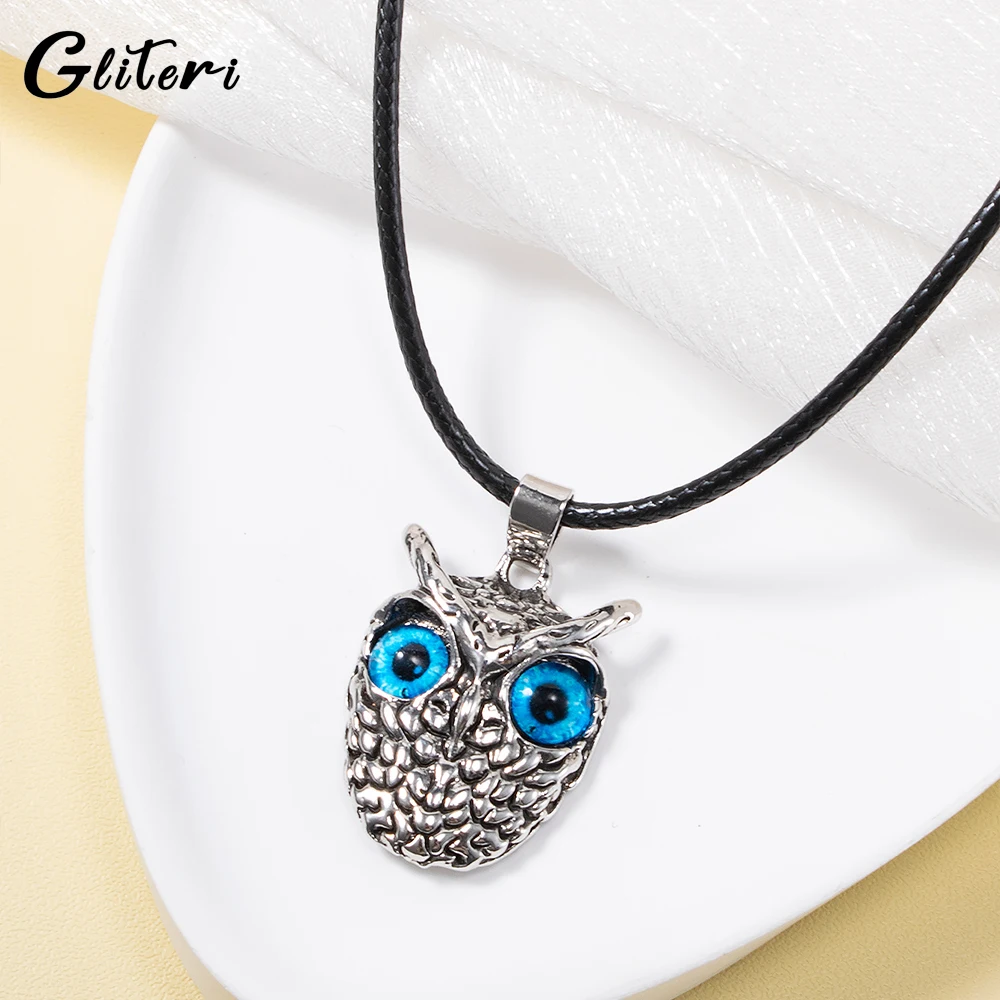 GEITERI Vintage Owl Pendant Necklaces For Women Men Silver Color Devil's Eye Stone Crystal Choker Hiphop Punk Jewelry Party Gift
GEITERI Vintage Owl Pendant Necklaces For Women Men Silver Color Devil's Eye Stone Crystal Choker Hiphop Punk Jewelry Party Gift