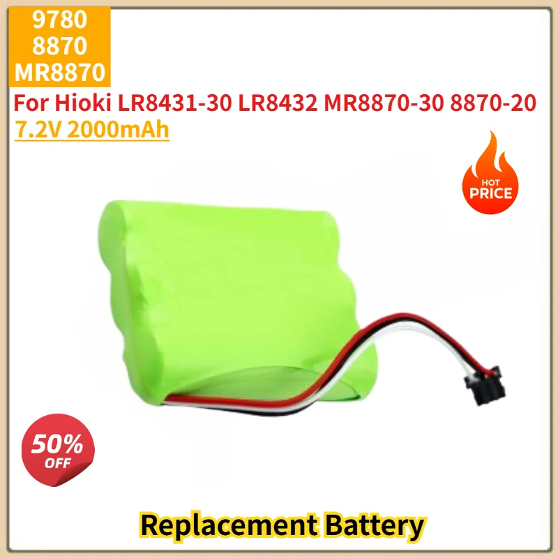 9780 8870 MR8870 High Quality Battery 7.2V 2000mAh for Hioki LR8431-30 LR8432 MR8870-30 8870-20 Brand New Replacement Battery
9780 8870 MR8870 High Quality Battery 7.2V 2000mAh for Hioki LR8431-30 LR8432 MR8870-30 8870-20 Brand New Replacement Battery