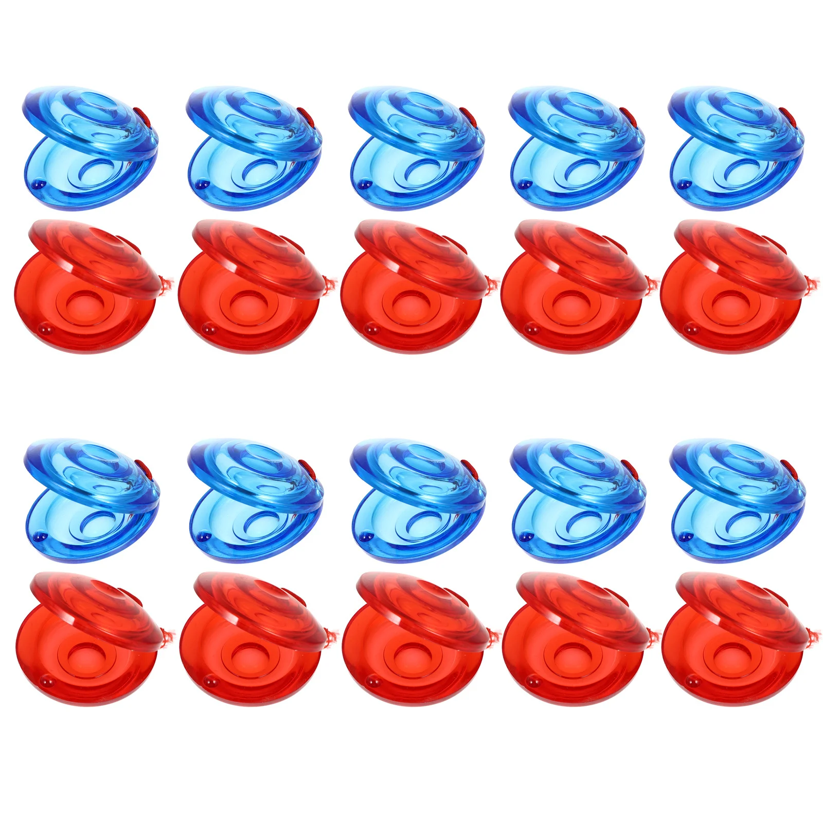 20Pcs Plastic Castanet Musical Instrument Finger Percussion Educational Development Intellectual