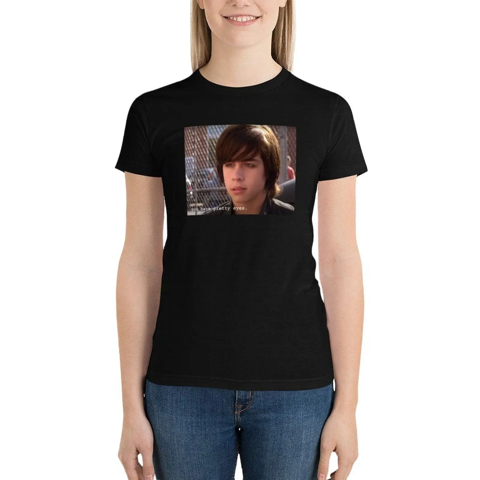 you have pretty eyes Eli Goldsworthy quote- degrassi next generation T-Shirt summer top tops kawaii clothes Women clothes
you have pretty eyes Eli Goldsworthy quote- degrassi next generation T-Shirt summer top tops kawaii clothes Women clothes