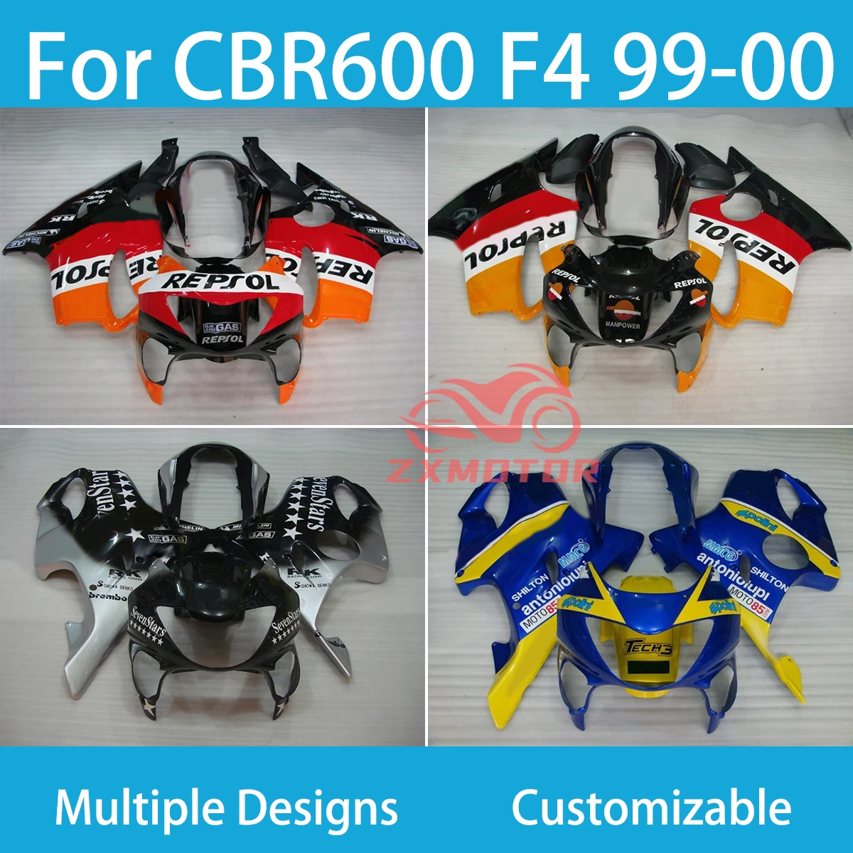 Comfort Fairing Fit Honda CBR600 F4 99 00 High Quality Injection Molded Fairings CBR600 F4 1999-2000
Comfort Fairing Fit Honda CBR600 F4 99 00 High Quality Injection Molded Fairings CBR600 F4 1999-2000