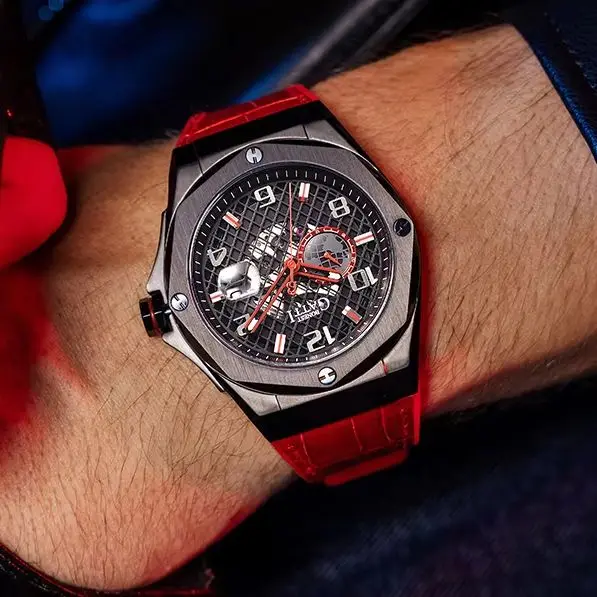 BONEST GATTI Men Automatic Watch 47MM Mechanical Wristwatch 50M Waterproof Sapphire Skeleton Dial 24 Hours Date
BONEST GATTI Men Automatic Watch 47MM Mechanical Wristwatch 50M Waterproof Sapphire Skeleton Dial 24 Hours Date