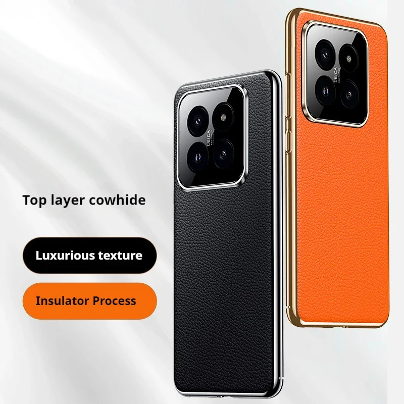 Plating Bumper Phone Case for XiaoMi Mi 14 Ultra 15 Pro Lens Protection Shockproof Anti-drop Leather Back Cover Cases
Plating Bumper Phone Case for XiaoMi Mi 14 Ultra 15 Pro Lens Protection Shockproof Anti-drop Leather Back Cover Cases