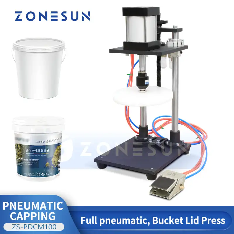 ZONESUN ZS-PDCM100 Полностью пневматическая машина для укупорки крышек ковша высокого давления
ZONESUN ZS-PDCM100 Полностью пневматическая машина для укупорки крышек ковша высокого давления