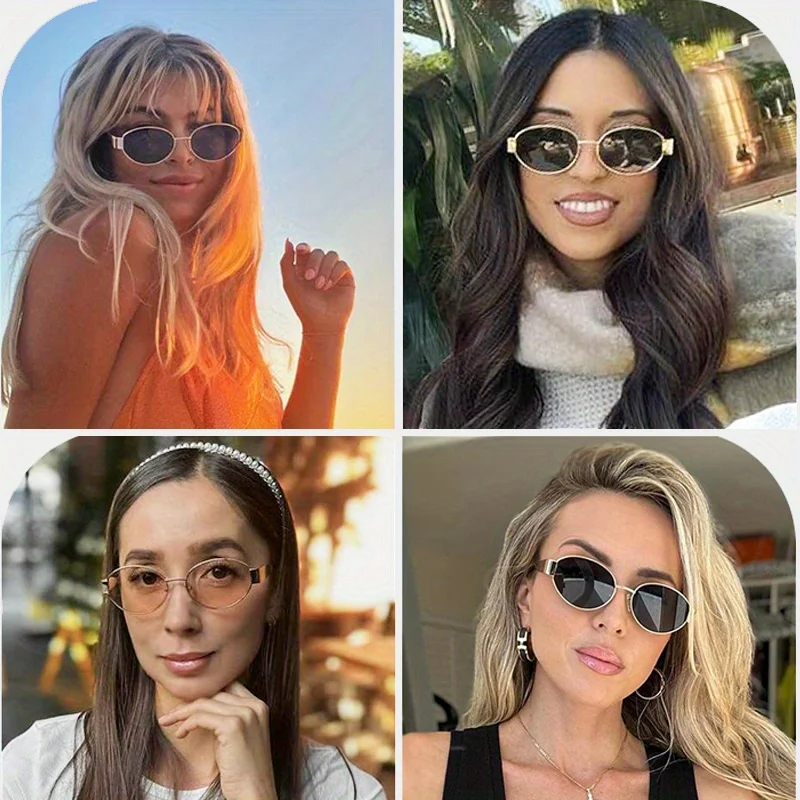 4 pack sets New Oval Sunglasses For Women Men UV400 Sun Glasses Brand Designer Alloy Frames Oval Eyewear UV400
4 pack sets New Oval Sunglasses For Women Men UV400 Sun Glasses Brand Designer Alloy Frames Oval Eyewear UV400