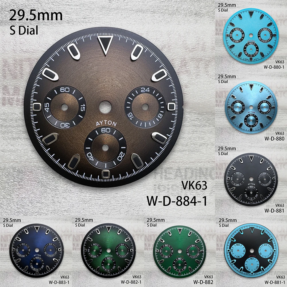 29.5mm S Logo Panda DTN Dial Fit VK63 Movement High Quality CD Pattern Watch Modification Accessories
29.5mm S Logo Panda DTN Dial Fit VK63 Movement High Quality CD Pattern Watch Modification Accessories