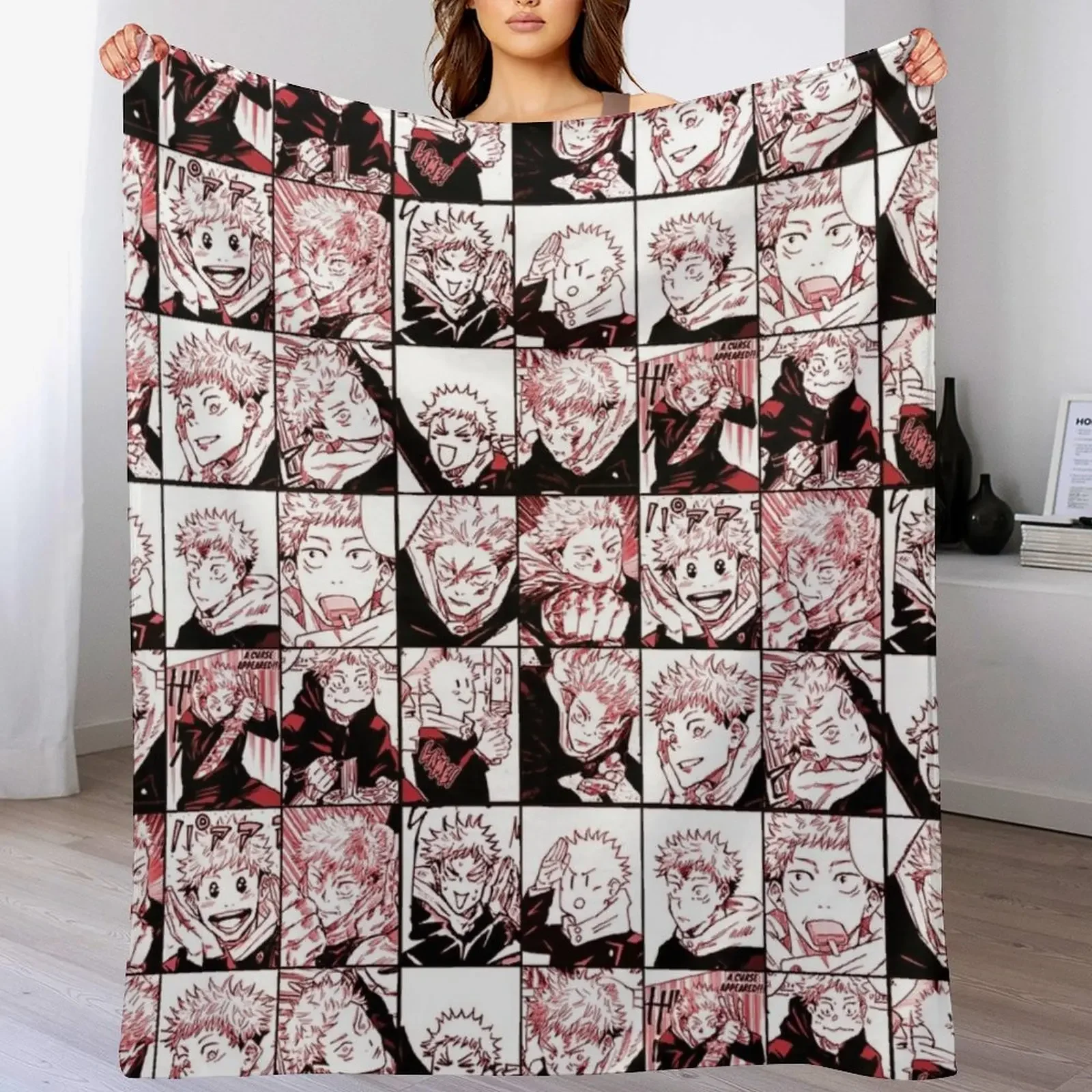 Itadori yuji manga collage -color version Throw Blanket Picnic For Baby Blankets Sofas Of Decoration Heavy Blankets
Itadori yuji manga collage -color version Throw Blanket Picnic For Baby Blankets Sofas Of Decoration Heavy Blankets