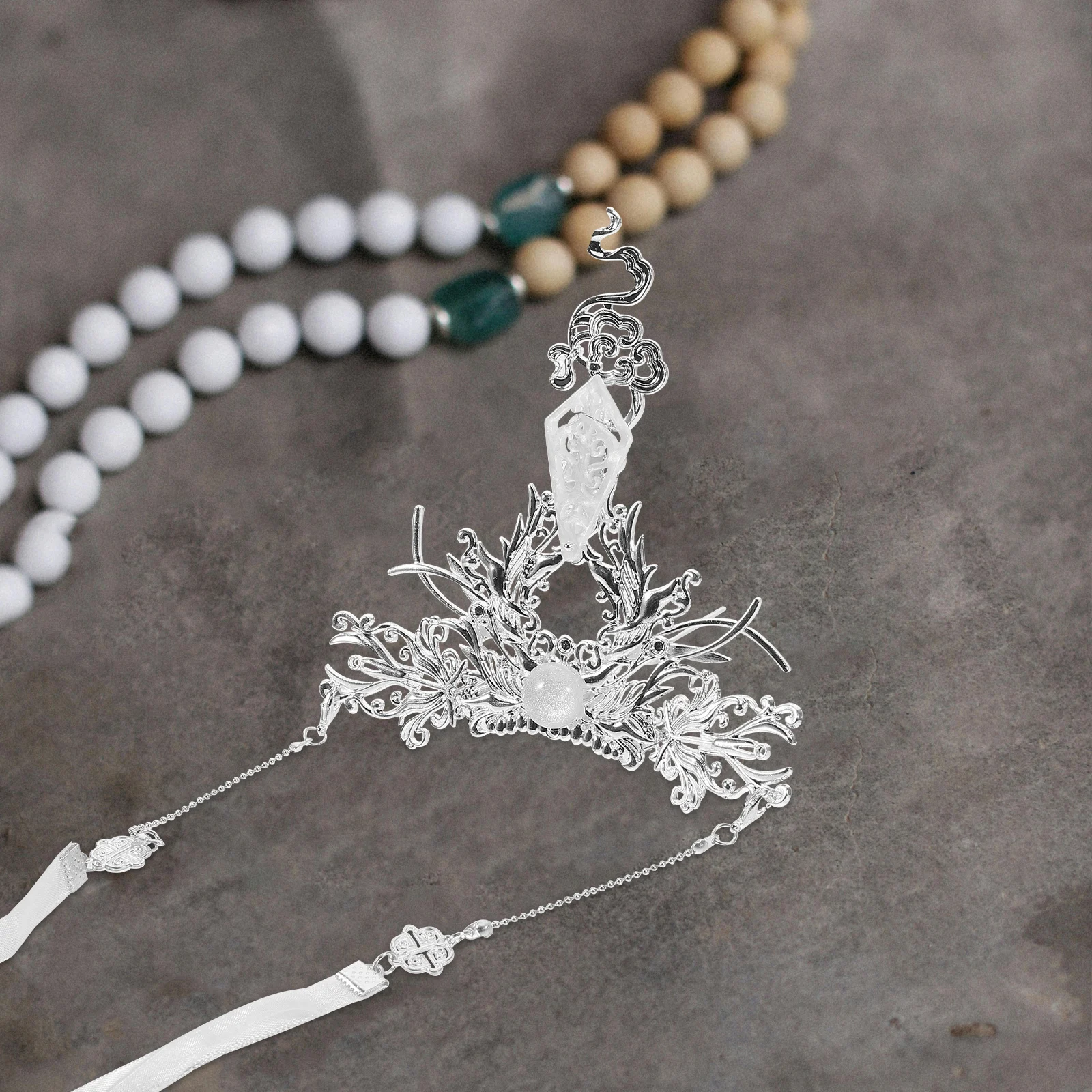Alloy Traditional Chinese Men's Hanfu Hair Crown with Detachable Long Tassel Hairpin Hanfu Hair Accessories Ancient Style 
Alloy Traditional Chinese Men's Hanfu Hair Crown with Detachable Long Tassel Hairpin Hanfu Hair Accessories Ancient Style