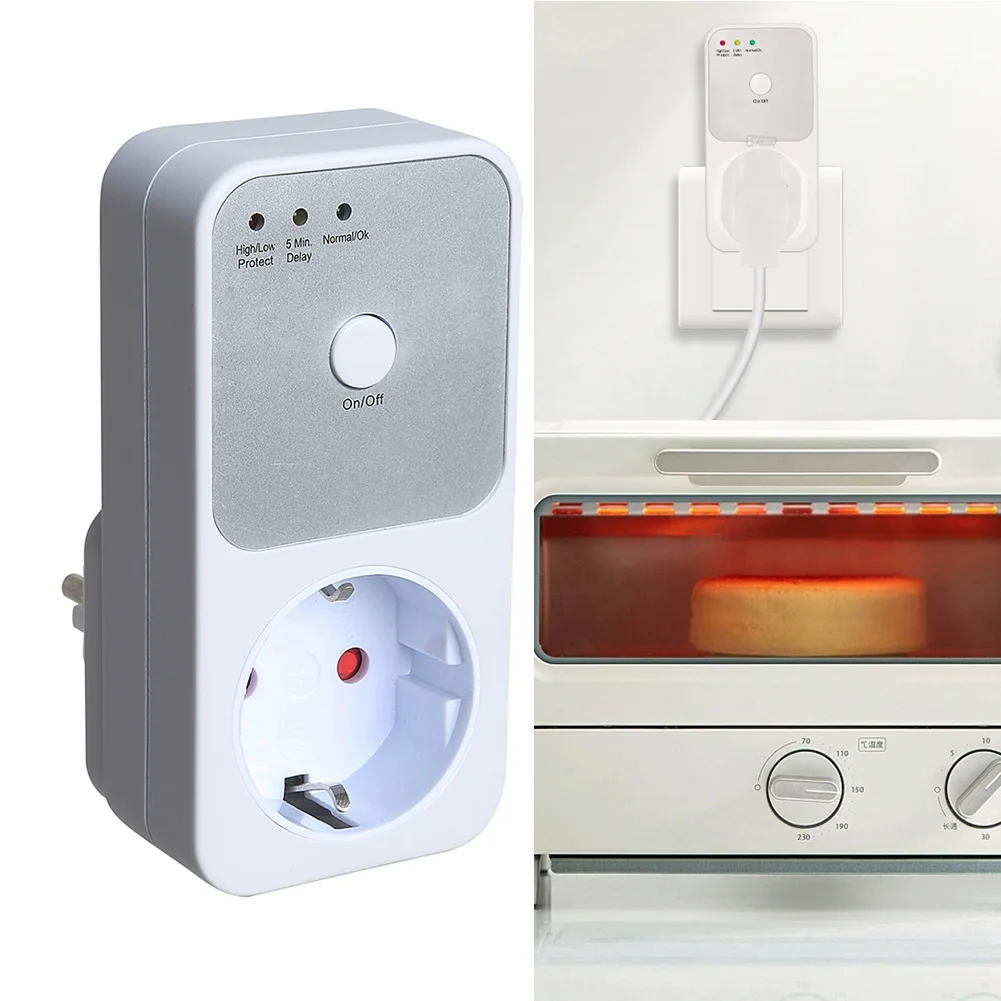 1pc Automatic Voltage Protector Outlet Switch VAC 220V Surge Safety Protector Socket Refrigerator Protection
1pc Automatic Voltage Protector Outlet Switch VAC 220V Surge Safety Protector Socket Refrigerator Protection