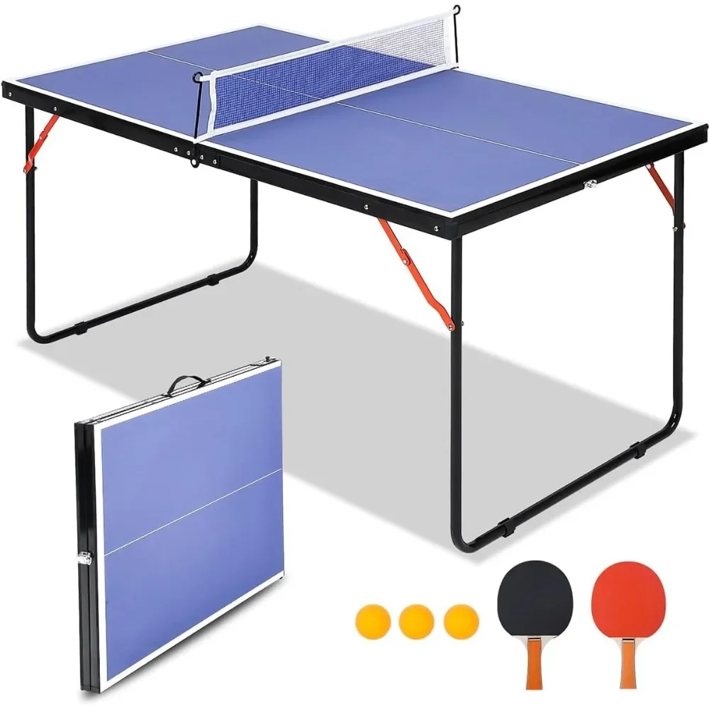 Foldable and portable table tennis table with net and 2 rackets and 3 balls, outdoor indoor
Foldable and portable table tennis table with net and 2 rackets and 3 balls, outdoor indoor