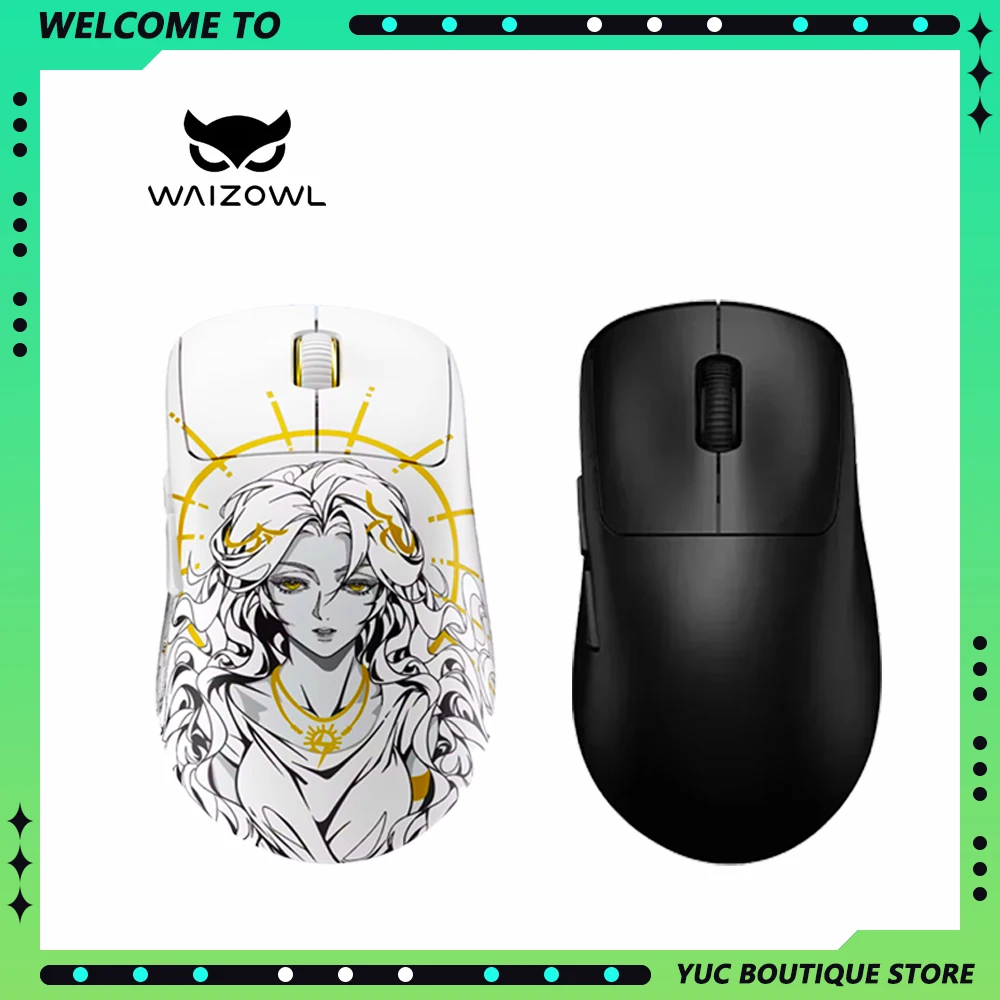 Waizowl OGM Pro V2 Three-Mode Wireless E-sports Ergonomic Gaming Mouse Paw3950 30000dpi Lightweight Customize Gaming Mouse Gift
Waizowl OGM Pro V2 Three-Mode Wireless E-sports Ergonomic Gaming Mouse Paw3950 30000dpi Lightweight Customize Gaming Mouse Gift
