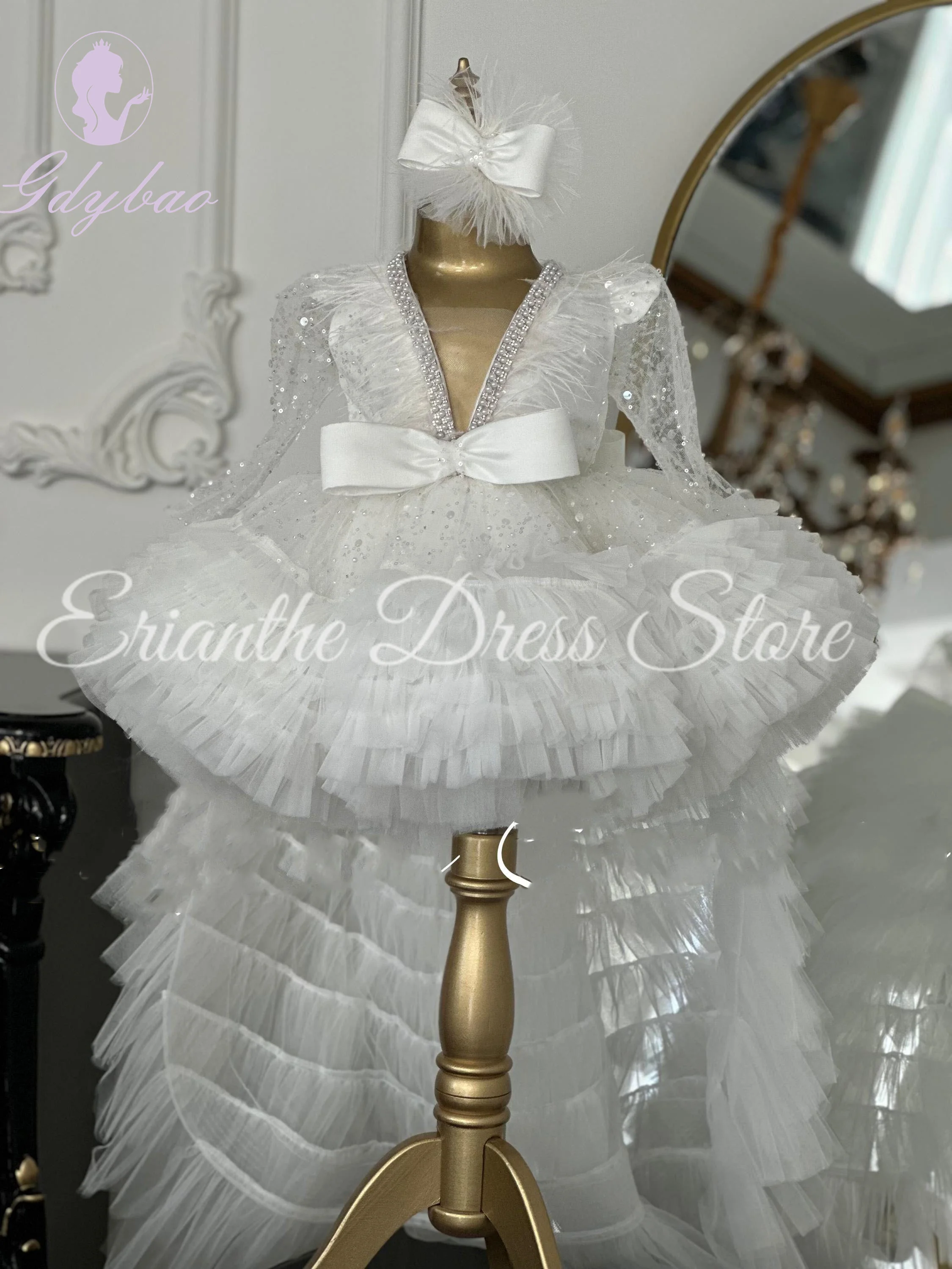 Customized Tulle Puffy Lace Applique With Bow Flower Girl Dress For Wedding Kids Birthday Party First Communion Ball Gowns
Customized Tulle Puffy Lace Applique With Bow Flower Girl Dress For Wedding Kids Birthday Party First Communion Ball Gowns