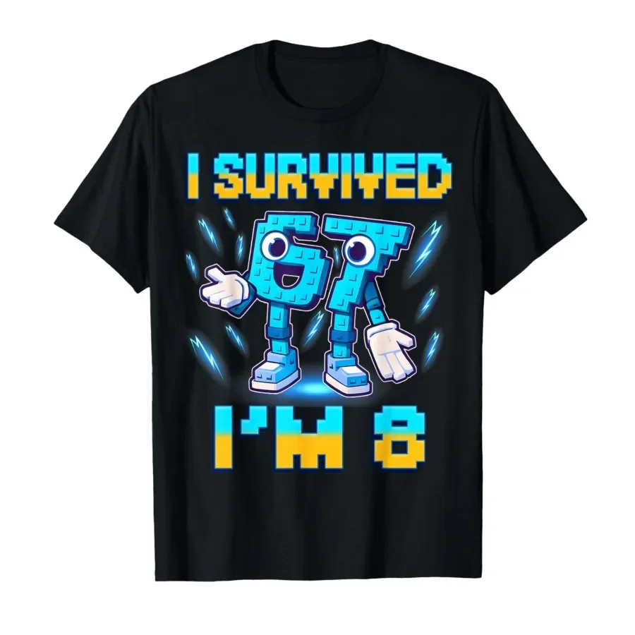 8th Birthday Boy I'm 8 Year Old Six Seven Bruh 6 7 Brainrot T-shirt For Men Women 100% Cotton T Shirts Short Sleeve Tops 0413-1
8th Birthday Boy I'm 8 Year Old Six Seven Bruh 6 7 Brainrot T-shirt For Men Women 100% Cotton T Shirts Short Sleeve Tops 0413-1