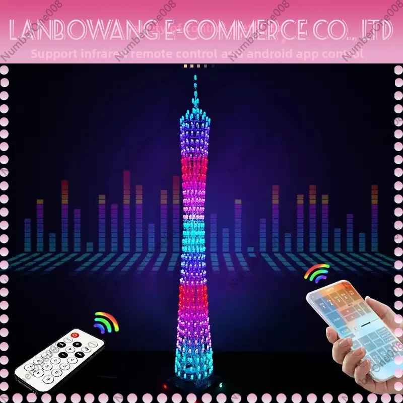 32-Layer RGB Full Color Canton Tower Kit Bluetooth Music Spectrum Small Waist Light Cube Electronic DIY Production Parts
32-Layer RGB Full Color Canton Tower Kit Bluetooth Music Spectrum Small Waist Light Cube Electronic DIY Production Parts