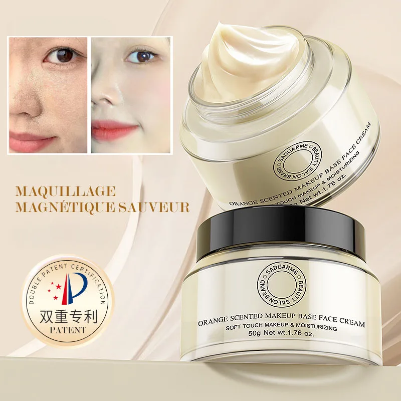Orange Scented Makeup Primer Face Cream 24H Hydrating Base,Soft Touch Makeup Moisturizer,Non-Greasy,Lightweight Pore Blurring
Orange Scented Makeup Primer Face Cream 24H Hydrating Base,Soft Touch Makeup Moisturizer,Non-Greasy,Lightweight Pore Blurring