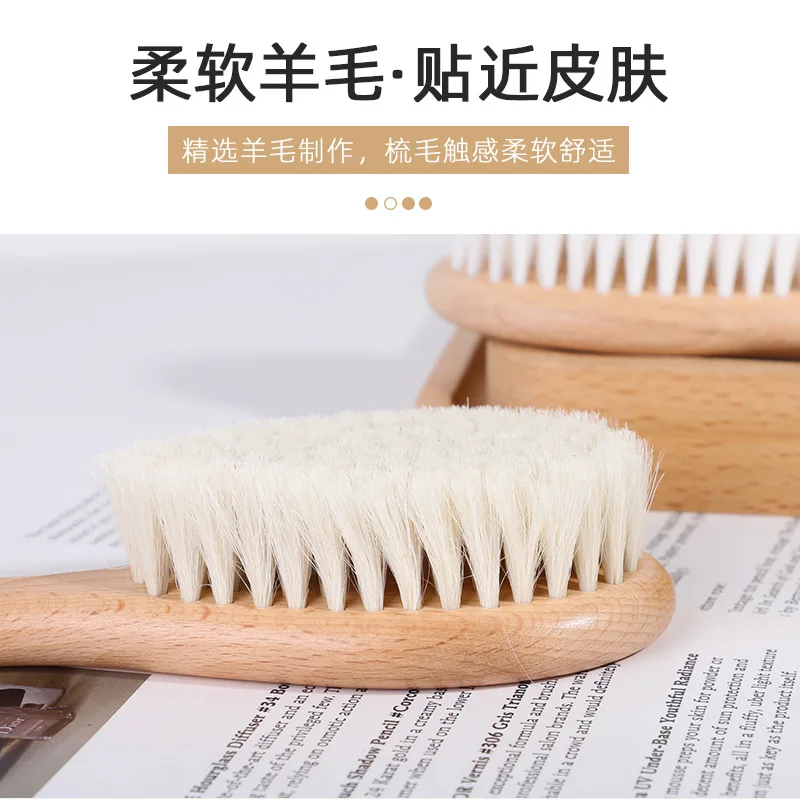 Newborn Wooden Brush Baby Boy Girl Soft Hair Head Massager New Dropship Handle Wool Natural Comb Kids
Newborn Wooden Brush Baby Boy Girl Soft Hair Head Massager New Dropship Handle Wool Natural Comb Kids
