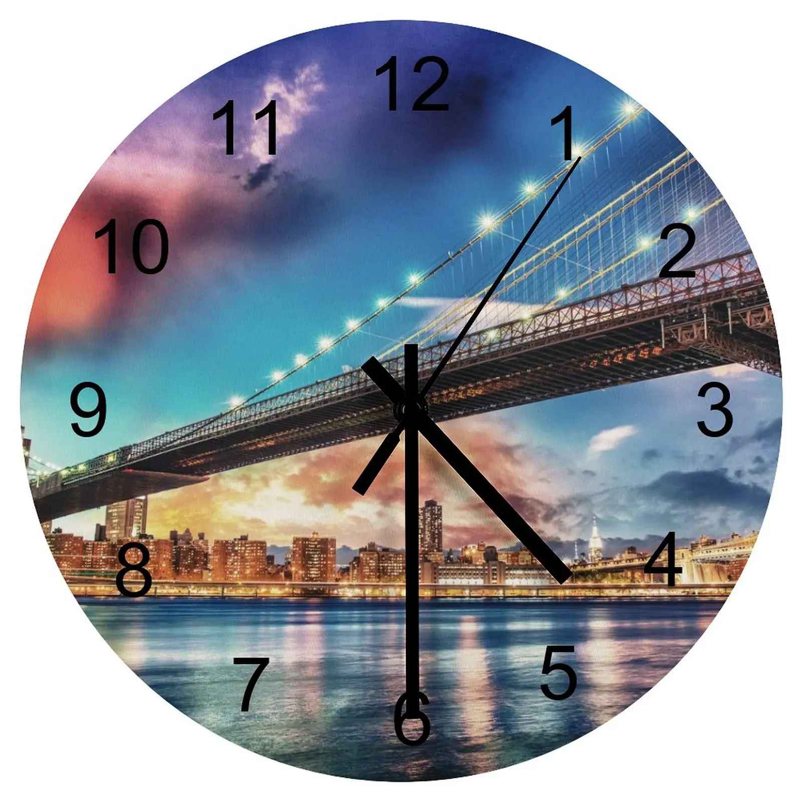 Hallway Wall Clock American city Clocks 12 inch Silent Fashion Round Patterned Durable Modern
Hallway Wall Clock American city Clocks 12 inch Silent Fashion Round Patterned Durable Modern
