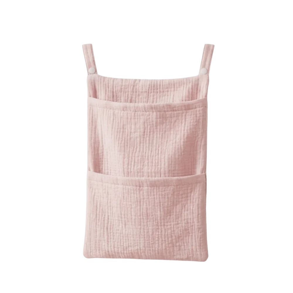 Pure Cotton Baby Crib Hanging Bag Multifunctional Solid Color Stroller Storage Bag Large Capacity 2 Pockets Diapers Organizer
Pure Cotton Baby Crib Hanging Bag Multifunctional Solid Color Stroller Storage Bag Large Capacity 2 Pockets Diapers Organizer
