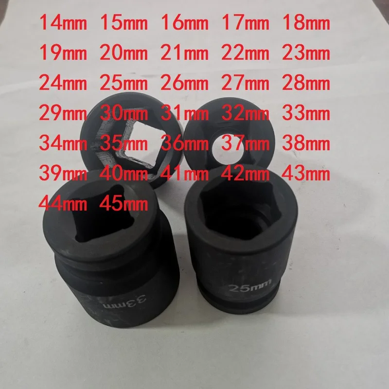 3/4 Impact Hex Black Air Sockets 14mm 15mm 16mm 17mm 18mm 19mm 21mm 22mm 23mm 24mm 27mm 30mm 33mm 34mm 35mm 38mm 39mm 41mm 45mm
3/4 Impact Hex Black Air Sockets 14mm 15mm 16mm 17mm 18mm 19mm 21mm 22mm 23mm 24mm 27mm 30mm 33mm 34mm 35mm 38mm 39mm 41mm 45mm