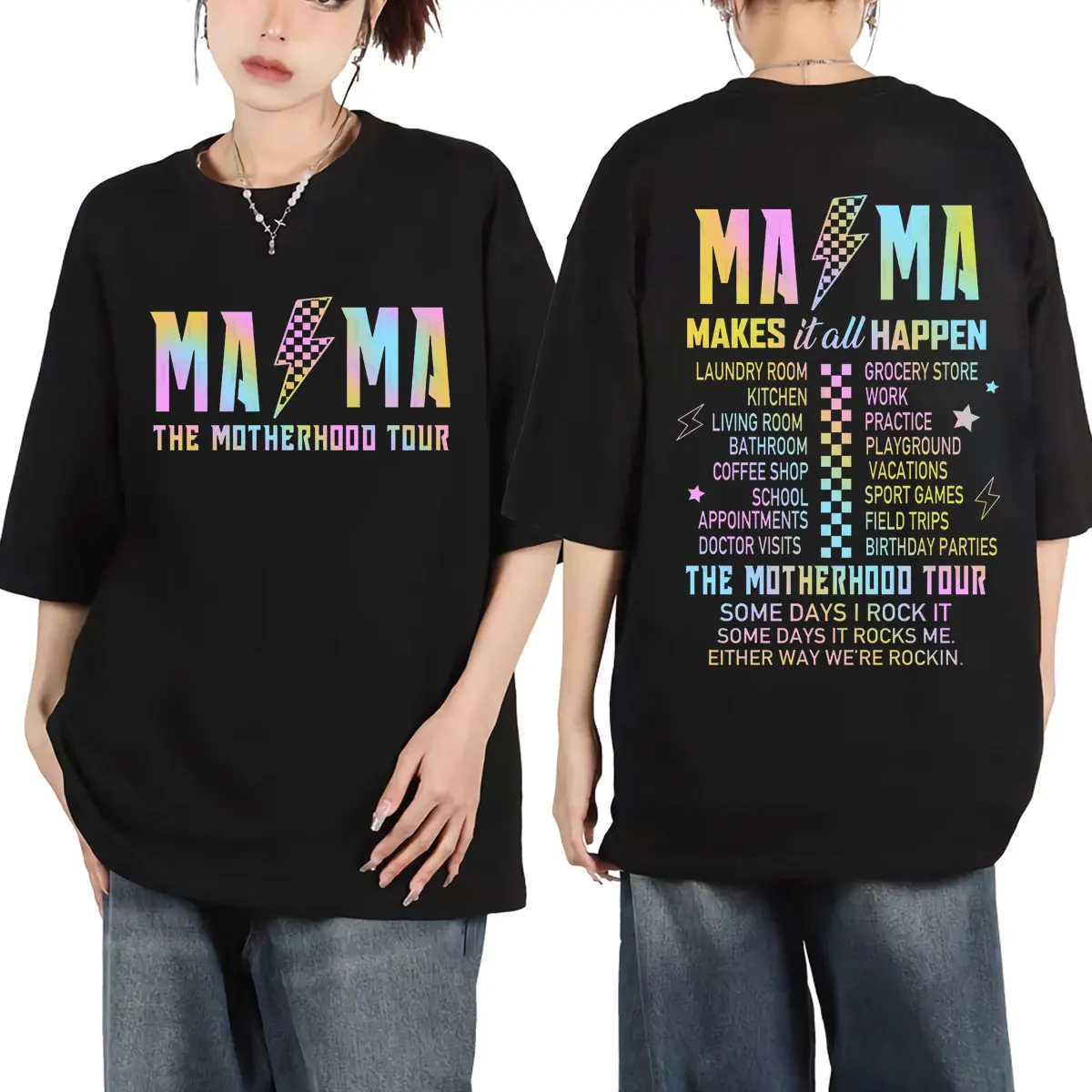 Mama The Motherhood Tour Graphic T Shirts Fashion Limited Edition Oversized T-shirts Unisex Rock Hip Hop Short Sleeve T-shirt
Mama The Motherhood Tour Graphic T Shirts Fashion Limited Edition Oversized T-shirts Unisex Rock Hip Hop Short Sleeve T-shirt