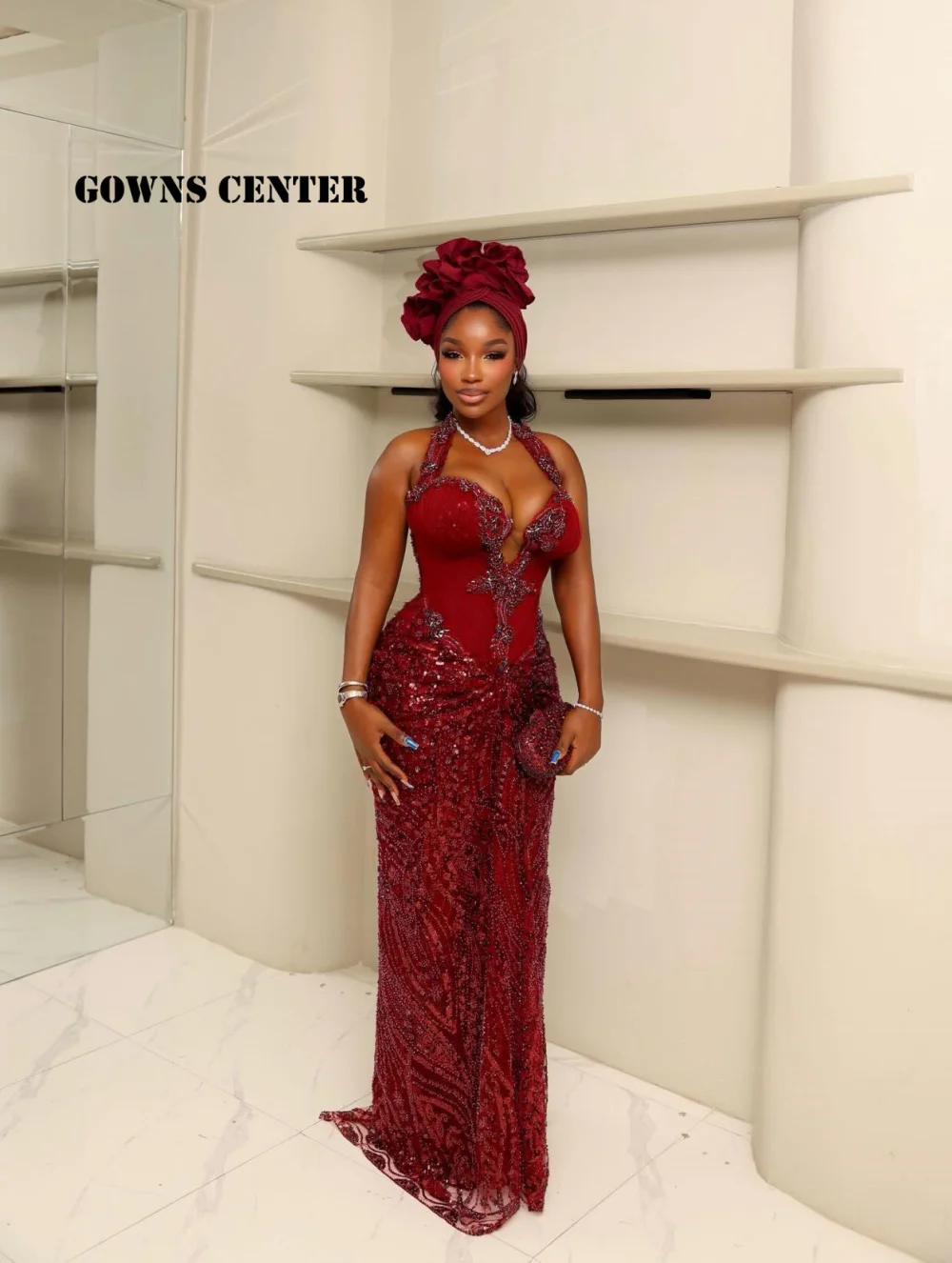 Geometric Pattern Beaded Red Evening Gown Aso Ebi Obne Shoulder Bodycon Formal Prom Dress for Red Carpet Occasions Customized
Geometric Pattern Beaded Red Evening Gown Aso Ebi Obne Shoulder Bodycon Formal Prom Dress for Red Carpet Occasions Customized