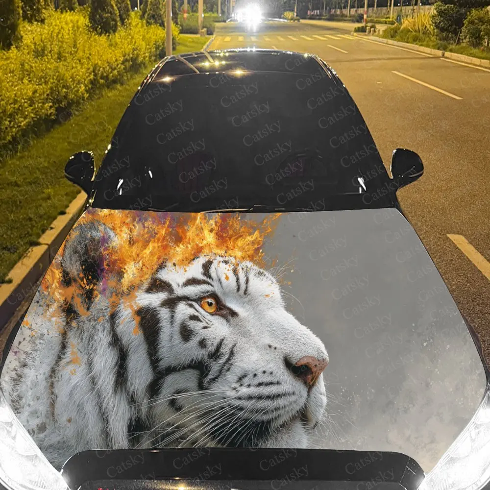 Terrifying Fiery White Tiger Car Hood Stickers - Self-Adhesive, Waterproof and Durable Vinyl Wrap, Decorate And Protect Your Car
Terrifying Fiery White Tiger Car Hood Stickers - Self-Adhesive, Waterproof and Durable Vinyl Wrap, Decorate And Protect Your Car