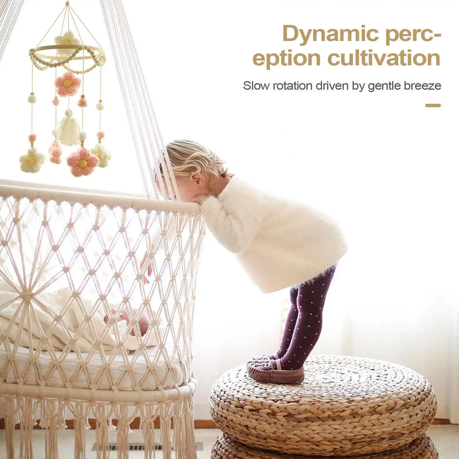 Toddler Crib Mobile Woven Flower Crib Mobile Boys Girls Soother Rotating Colorful Decoration For Wall Bassinet Home Bedroom
Toddler Crib Mobile Woven Flower Crib Mobile Boys Girls Soother Rotating Colorful Decoration For Wall Bassinet Home Bedroom
