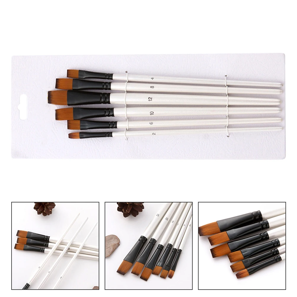 6pcs Painting Brush Set Artist Rattan Black Copper Handle Multi-Functional Durable Wood Pole Good Water Absorption for Holiday
6pcs Painting Brush Set Artist Rattan Black Copper Handle Multi-Functional Durable Wood Pole Good Water Absorption for Holiday